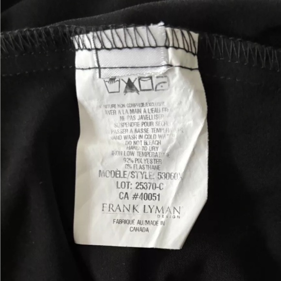 FRANK LYMAN Canadian Designer Black Lagenlook Coat Plus Size - Picture 3 of 4